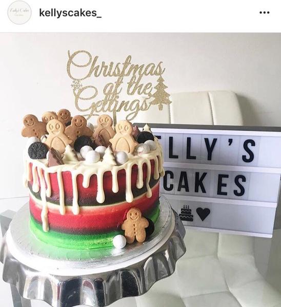 Personalised 'Christmas at the ...' Cake Topper