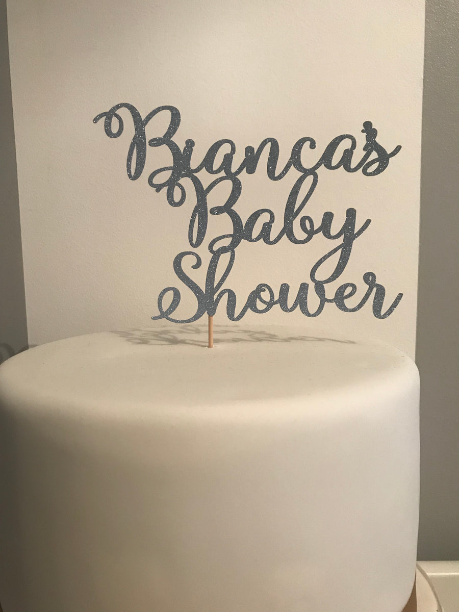 Baby shower cake toppers uk clearance