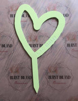 Personalised Engraved Acrylic Heart Topper