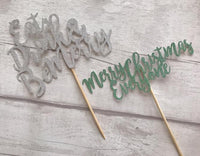 Any Wording Cupcake Toppers - Christmas Edition!