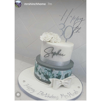 Custom Word Acrylic Cake Topper in 'Hinch' Font