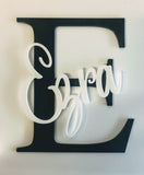 Name & Initial Acrylic Sign
