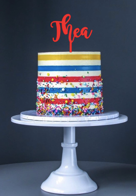Name Toop Acrylic Personalised Name Topper – Burnt Island Occasions LTD