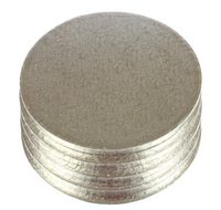 10" Round Thick Silver Cake Boards/Drums (Pack of 5)