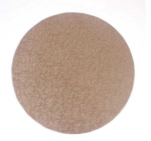 8" ROSE GOLD round thick cake board / drum