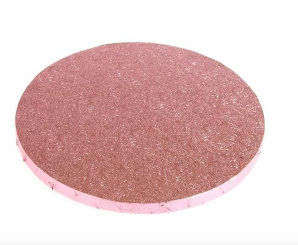 8" PINK round thick cake board / drum