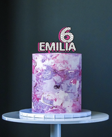 Birthday girl theme - Card Cake Topper