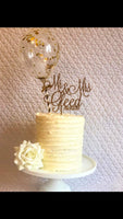 Mr & Mrs Acrylic Cake Topper