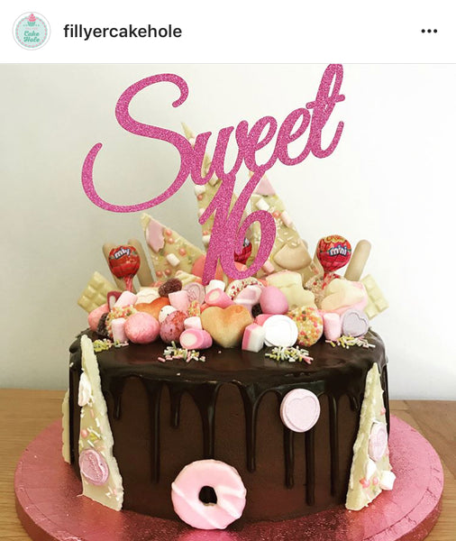 'Sweet 16' Cake Topper
