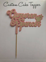 Personalised Backed Cake Topper