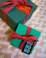 Hohoho - acrylic Christmas gift tag
