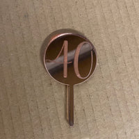 ‘40’ small rose gold paddle