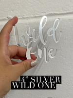 Wild One  charm - silver