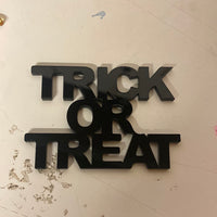 ‘Trick or Treat’ black