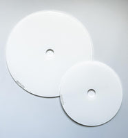 Acrylic clear tier cake boards with central hole
