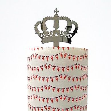 Jubilee acrylic crown topper or charm