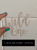 Wild One  charm - latte