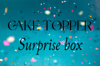 Cake topper  Surprise box