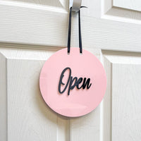 Open & closed door sign
