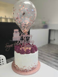 Mini Confetti Cake Balloon Decoration