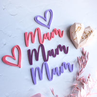 Acrylic ‘Mum’ charm - happy Mother’s Day
