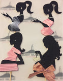2 piece Lady Silhouette - Digital Image